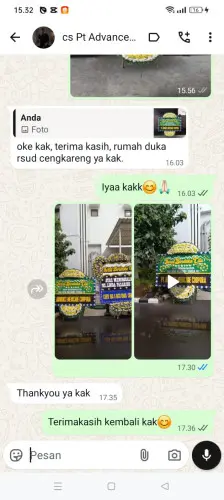 Testimonial Papan Bunga Pernikahan tanjungpinang