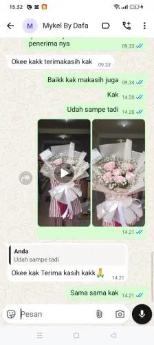 Testimonial Buket Bunga tanjungpinang