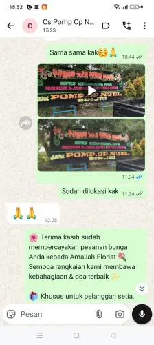 Testimonial Papan Bunga tanjungpinang