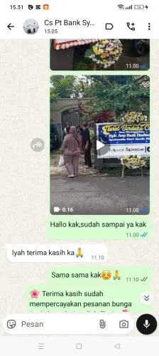 Testimonial Papan Bunga tanjungpinang